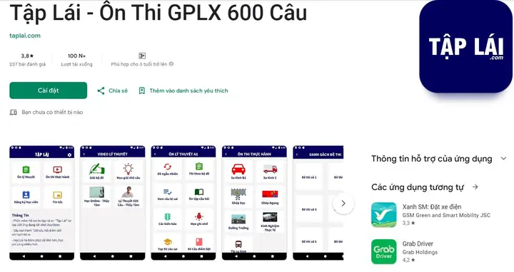 Phần Mềm Trắc Nghiệm Lái Xe Ô Tô B2 Android