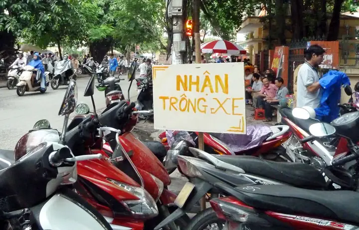 Phí Trông Giữ Xe Đạp Xe Máy Ô Tô