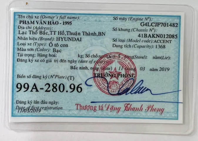 Psd Đăng Ký Xe Ô Tô