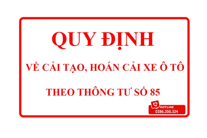 Quy Định Về Cải Tạo Xe Ô Tô