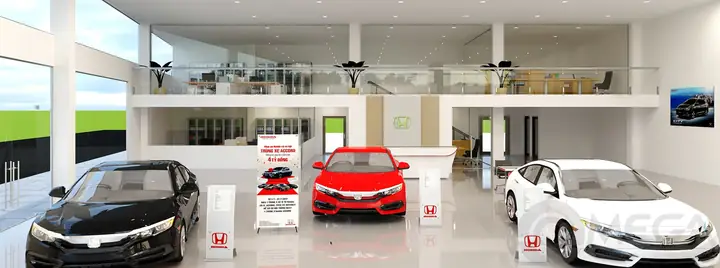 Showroom Trưng Bày Xe Ô Tô