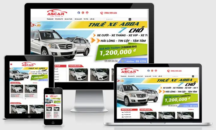 Source Code Website Cho Thuê Xe Ô Tô Fc225