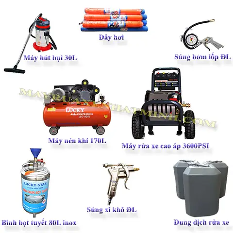 Thiết Bị Rửa Xe Ô Tô Xe Máy