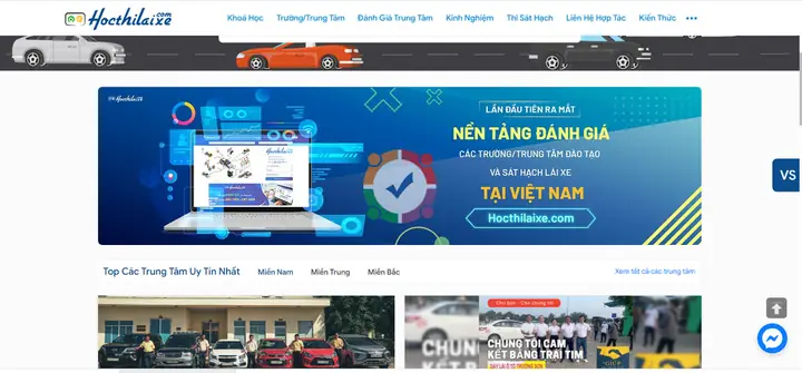 Thiet Ke Website Lái Xe Ô Tô