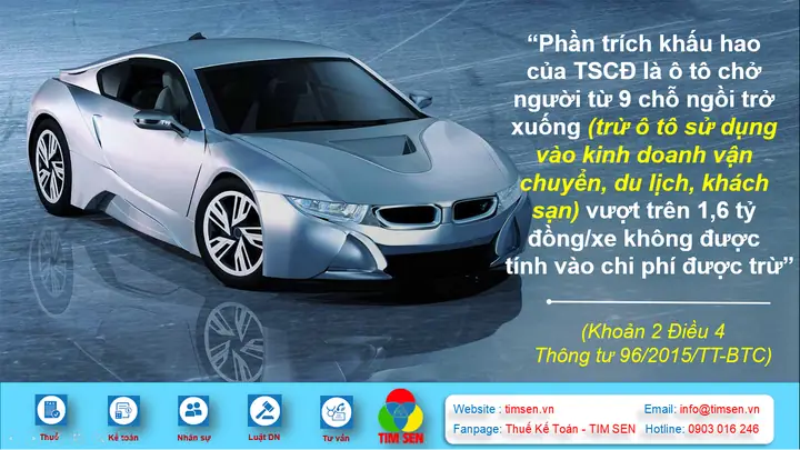 Thời Gian Khấu Hao Xe Ô Tô Dưới 9 Chỗ