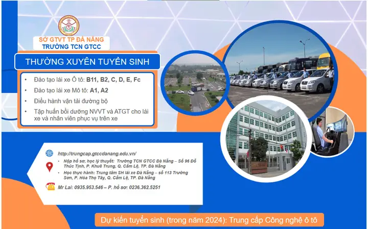 Thông Báo Tuyển Sinh Học Lái Xe Ô Tô