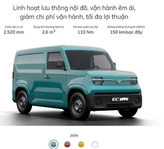 Thông Số Kỹ Thuật Xe Ô Tô Điện
