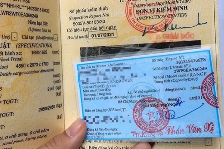 Thông Tin Trên Cà Vẹt Xe Ô Tô