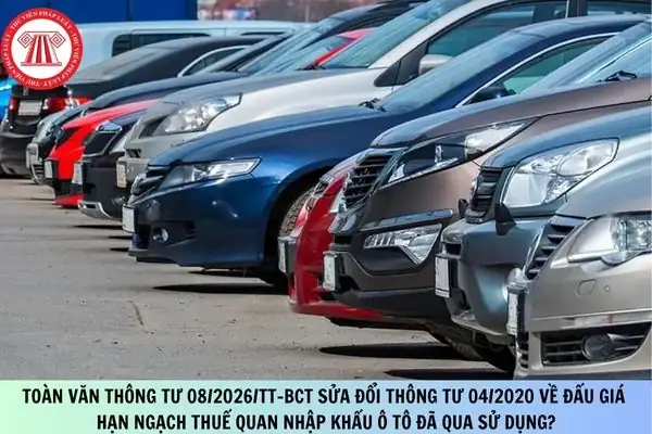 Thông Tư 04 Về Xe Ô Tô