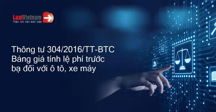 Thông Tư 304 Giá Xe Ô Tô