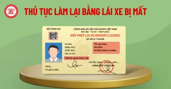 Thủ Tục Làm Bằng Lái Xe Ô Tô Bị Mất