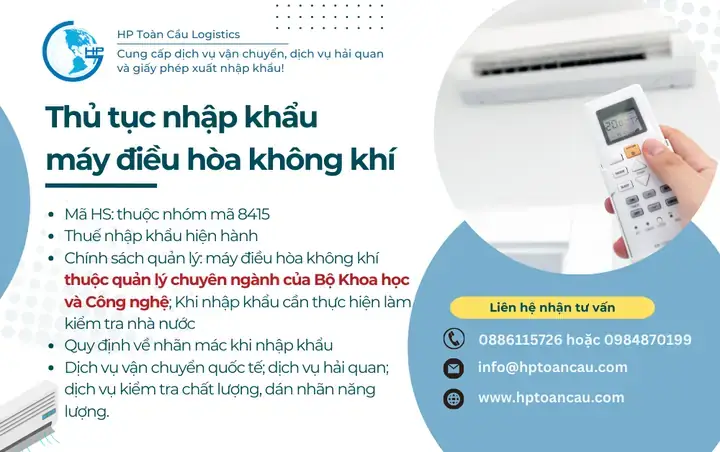 Thủ Tục Nhập Điều Hòa Cho Xe Ô Tô