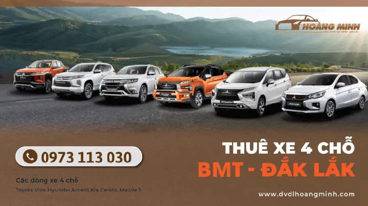 Thuê Xe Ô Tô 4 Chổ Tại Buôn Ma Thuột