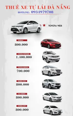 Thuê Xe Ô Tô 4 Chổ Tại Đà Nẵng