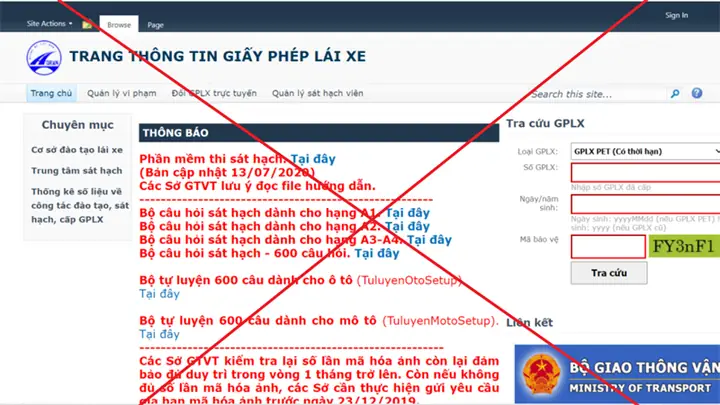 Trang Thông Tin Giấy Phép Lái Xe Ô Tô