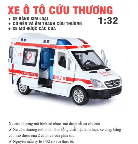 Xe Ô Tô Cứu Thương Đồ Chơi